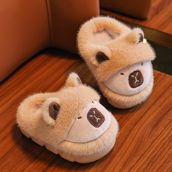 Детски памучни пантофи за вътрешна употреба, памучна горна част, PVC подметка, за възрастите 4–16, есен 2025, LM+kp