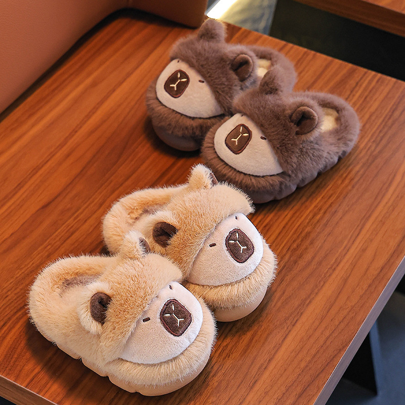 Детски памучни пантофи за вътрешна употреба, памучна горна част, PVC подметка, за възрастите 4–16, есен 2025, LM+kp