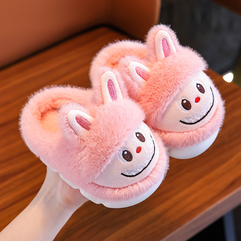 Детски памучни пантофи за вътрешна употреба, памучна горна част, PVC подметка, за възрастите 4–16, есен 2025, LM+kp