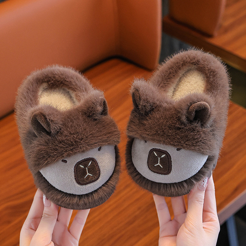 Детски памучни пантофи за вътрешна употреба, памучна горна част, PVC подметка, за възрастите 4–16, есен 2025, LM+kp