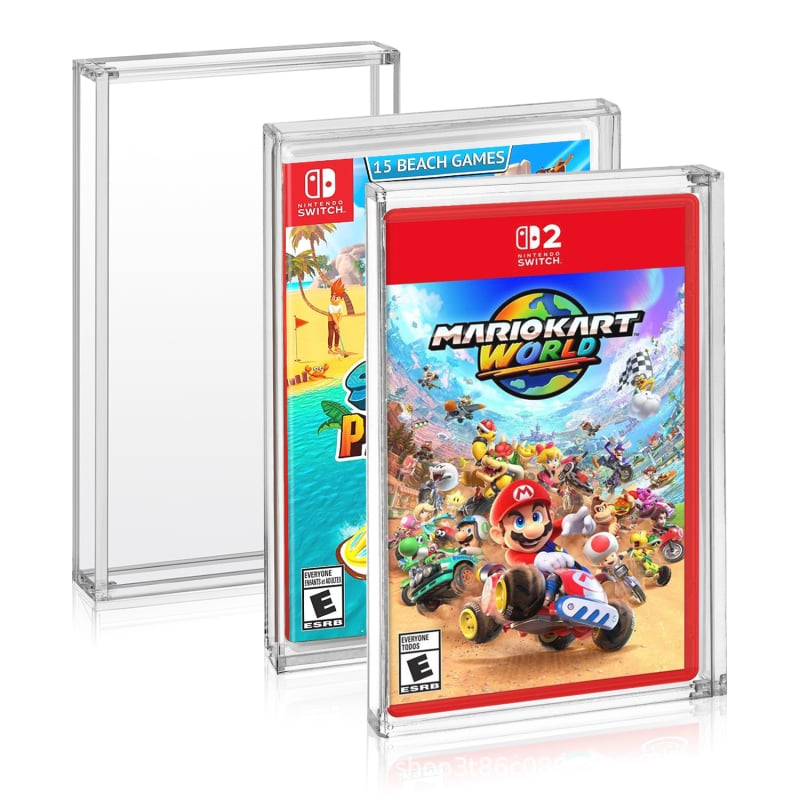 Ακρυλική προστατευτική θήκη για κάρτες παιχνιδιών Nintendo Switch 2 – κοπή με λέιζερ, συγκόλληση – συμβατή με Switch 2 OLED, Πρωτότυπο Switch, Switch Lite, 190 g