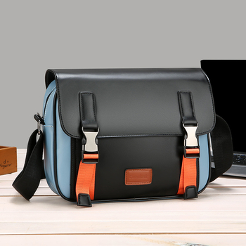 Férfiaknak szóló Business Elite keresztpántos táska – PU külső, poliészter bélés, vízálló, ultra könnyű, tehercsökkentő kialakítás