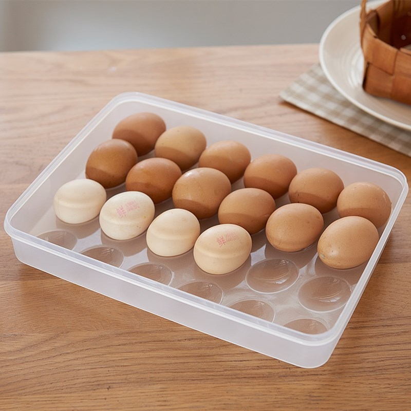 Κουτί αποθήκευσης αυγών, πλαστικό, μονόεπίπεδο, ορθογώνιο, ιαπωνικό στυλ, συντήρηση φρεσκάδας