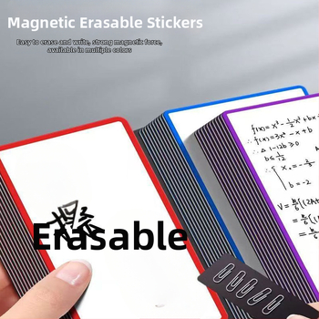 Магнитна едностранна етикетка за склад - пластмасов панел, без кант, дебелина 0.7 мм, за записване с водно-базов маркер