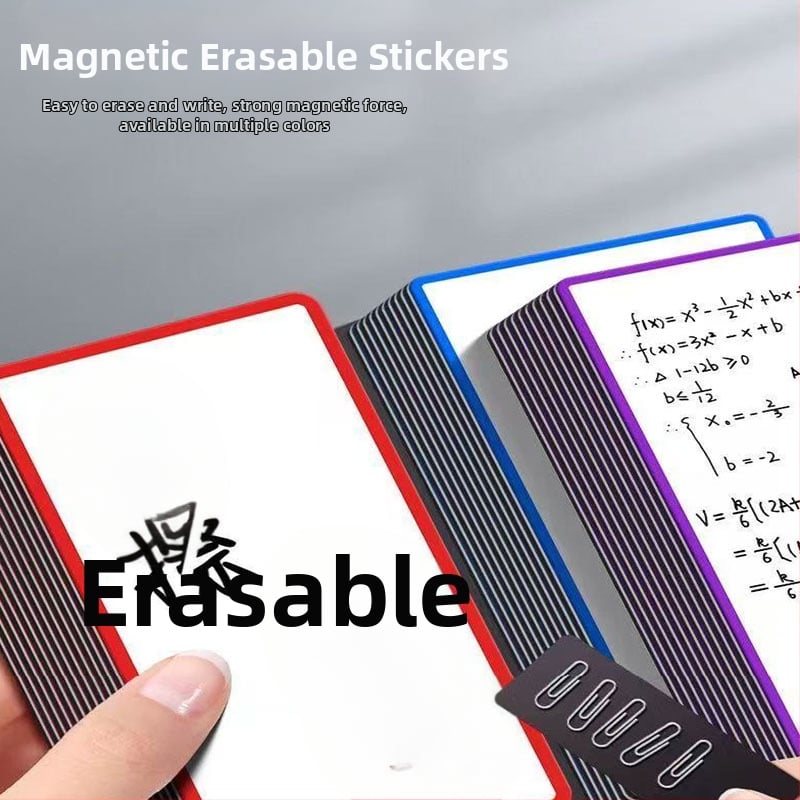 Магнитна едностранна етикетка за склад - пластмасов панел, без кант, дебелина 0.7 мм, за записване с водно-базов маркер