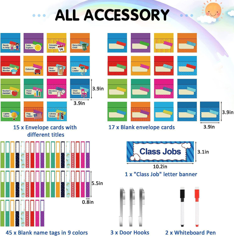 Πίνακας με τσέπες για τάξη, βοηθός διδασκαλίας (Πλαστικό; Συσκευασία: OPP σακούλα; Εκπαίδευση συναισθημάτων; Ηλικία 0–3 ετών; Εκπαιδευτικό παιχνίδι)