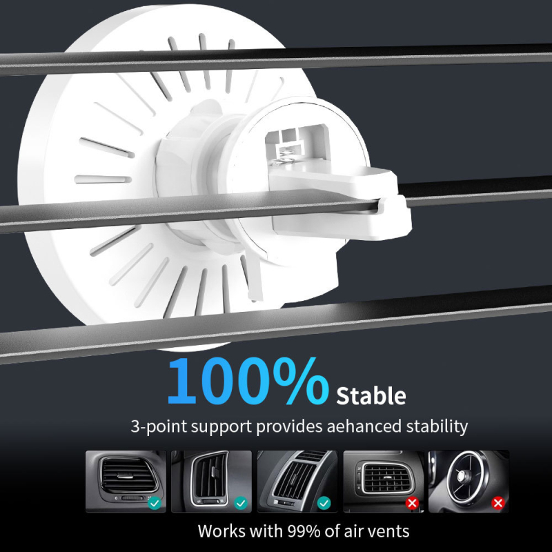 Φορτιστής αυτοκινήτου με μαγνητικό ασύρματο, 15W γρήγορη μαγνητική φόρτιση, QC3.0, έξοδος 1.66A, συνολική ισχύς 18W, μοντέλο C9