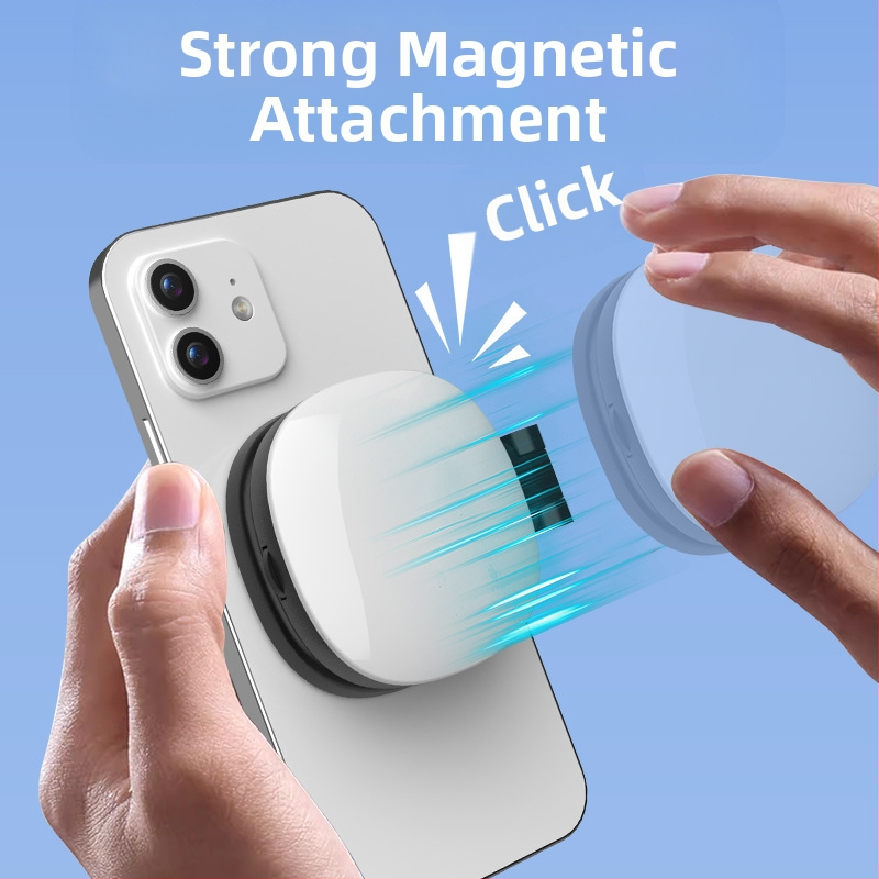 K04 Джобна светлина за селфи с магнитно задържане — подсветка за красота за телефон, преносима, три цветови температури, мощност до 10W, захранване 5V/0.5A, за селфи, видеозаписи и снимки на храна