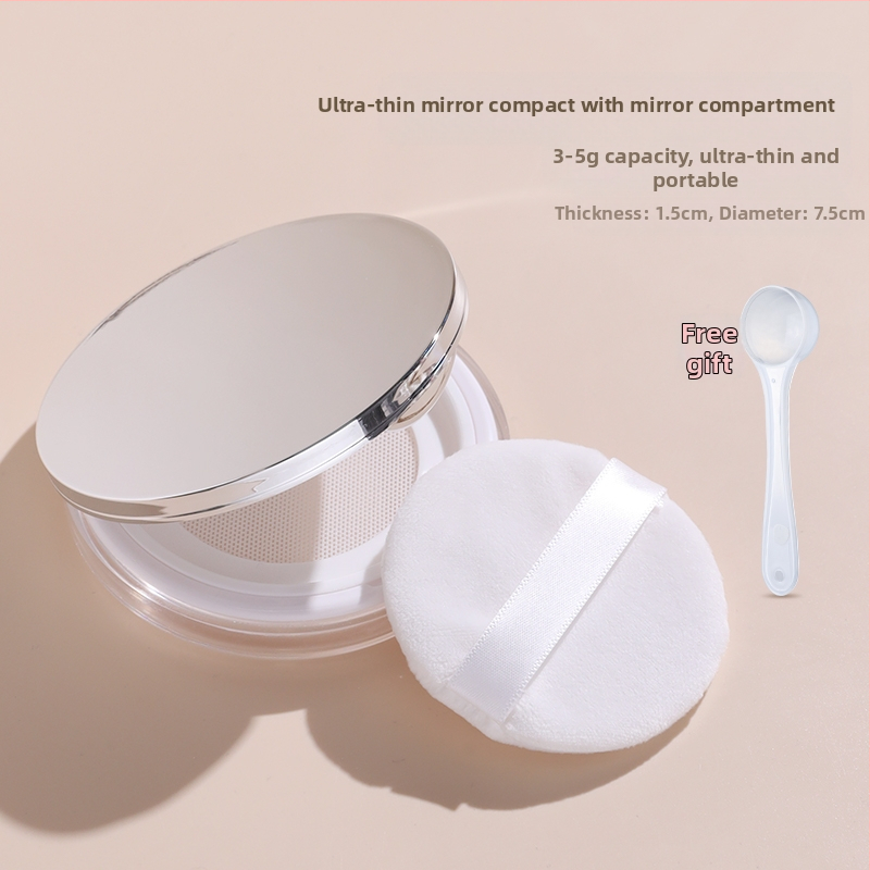 Kompakti dėžutė pipirų milteliams, nepralaidi, su elastine grotele, didelė talpa.