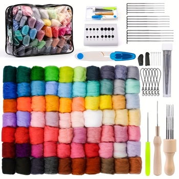 Σετ εργαλείων βελονίσματος φελτ από μαλλί, DIY, με αφρώδες υπόστρώμα, για αρχάριους