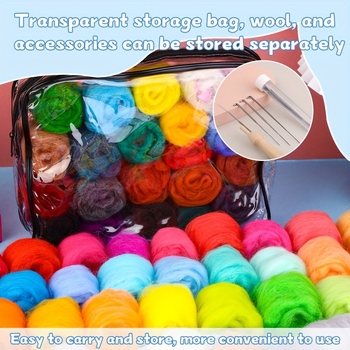 Σετ εργαλείων βελονίσματος φελτ από μαλλί, DIY, με αφρώδες υπόστρώμα, για αρχάριους