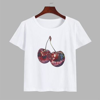 Medvilninis T marškinėliai su raidžių spauda, trumpomis rankovėmis, apvaliu kaklu, spaudos technologija