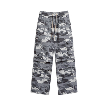 Kasdieninės cargo kelnes - laisvos, cropped ilgis, juosmuo vidutinis, su diržu ir raišteliais, 80% poliesteris