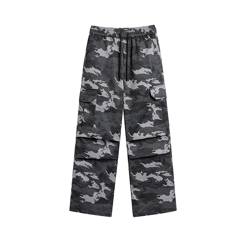 Kasdieninės cargo kelnes - laisvos, cropped ilgis, juosmuo vidutinis, su diržu ir raišteliais, 80% poliesteris