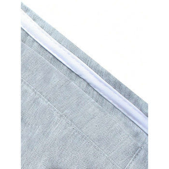 Ανδρικά παντελόνια με ριγέ σχέδιο, πλαϊνές τσέπες με φάκελο και κορδόνι στη μέση, φαρδιά γραμμή, μήκος 9/10, ύφασμα CVC