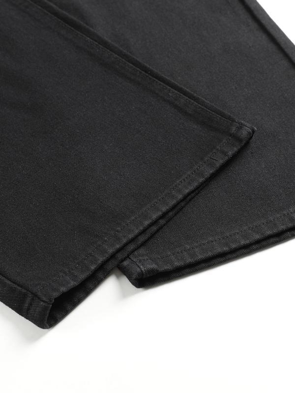 Ανδρικά τζιν με ίσια γραμμή, μινιμαλιστικό βασικό στυλ, χαλαρή άνεση για καθημερινή χρήση