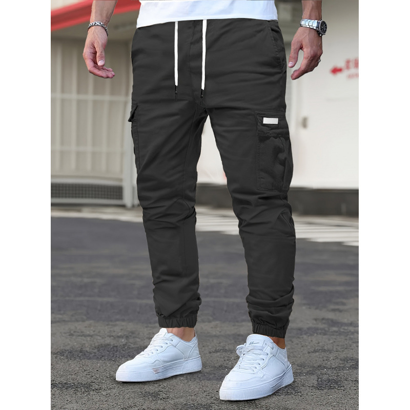 Vyrinės kasdieninės kelnės su fliso pamušalu, neelastinis audinys, elastinė juosta, laisvas kirpimas, ilgos kelnes