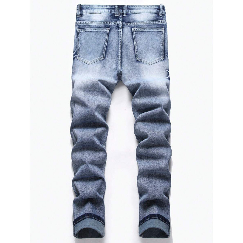 Ανδρικά τζιν ίσιο κόψιμο, διπλή ζώνη, κλείσιμο με κορδόνι, φλις επένδυση, κατάλληλα για όλες τις εποχές