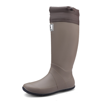 Μπότες βροχής ενηλίκων για πεζοπορία σε ποτάμι — επάνω PVC, σόλα από καουτσούκ, αντι‑ολισθητικές, απορρόφηση κραδασμών, unisex, άνοιξη 2025