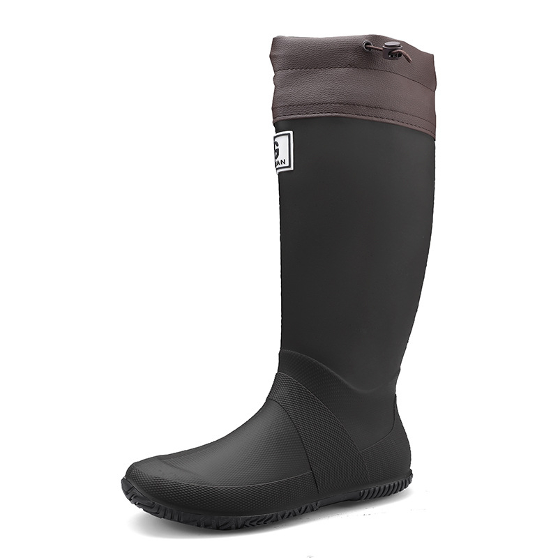 Suaugusiųjų lietaus batai upės žygiams — PVC viršus, guminis padas, anti-slip, šoko absorbcija, unisex, 2025 m. pavasaris