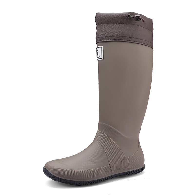 Suaugusiųjų lietaus batai upės žygiams — PVC viršus, guminis padas, anti-slip, šoko absorbcija, unisex, 2025 m. pavasaris