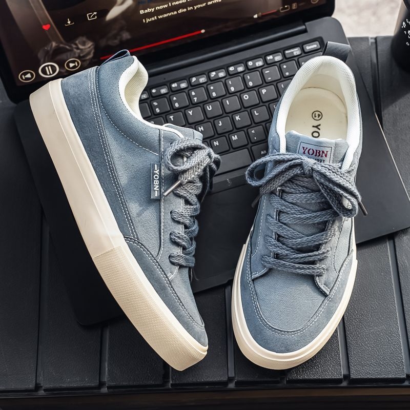 Vīriešu auduma kurpes ar elpojošu augšpusi, augstuma palielinājums, zems profils, šņorējamas