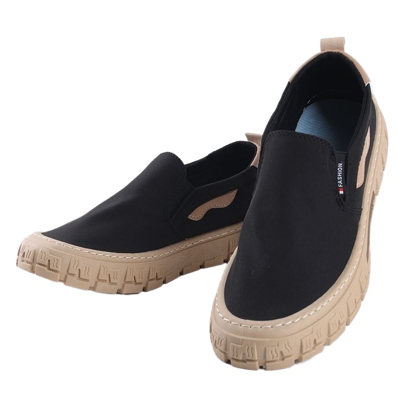 Vīriešu auduma kurpes – zems augšējais augšdaļa, smailā purngala, šņorēšana, PVC zole, augšējā materiāla: audums