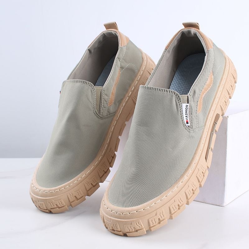 Vīriešu auduma kurpes – zems augšējais augšdaļa, smailā purngala, šņorēšana, PVC zole, augšējā materiāla: audums