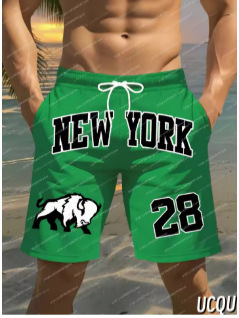 Ανδρικά καλοκαιρινά σορτς με κορδόνι στη μέση, ύφασμα γρήγορο στέρξω? γρήγορο στέγνωμα, φαρδιά γραμμή, ελαφριά ελαστικότητα