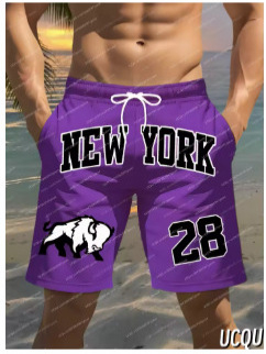 Ανδρικά καλοκαιρινά σορτς με κορδόνι στη μέση, ύφασμα γρήγορο στέρξω? γρήγορο στέγνωμα, φαρδιά γραμμή, ελαφριά ελαστικότητα