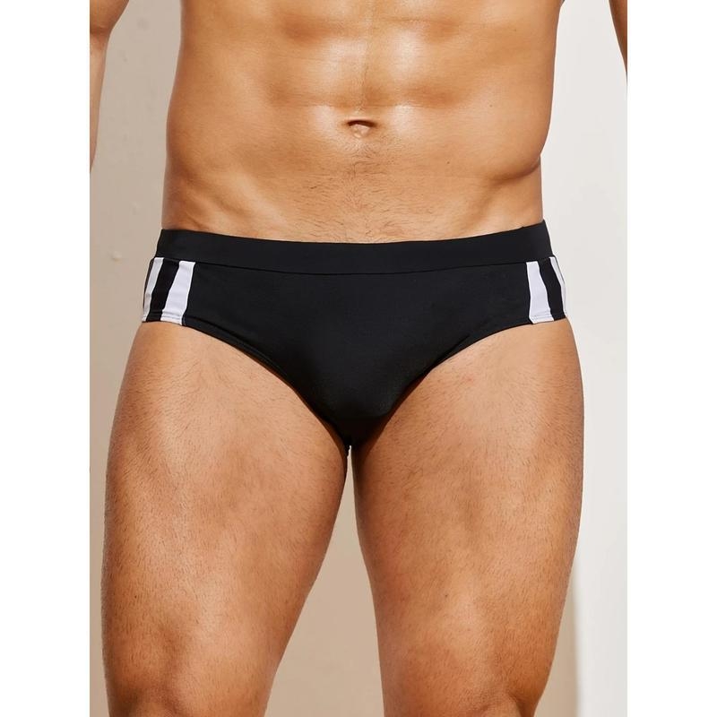 Мъжки плувни шорти с бързосъхнене и висока еластичност, плат: полиестер; състав на тъканта: полипропилен; стил: briefs, boxers; код на продукта: lz1731102818012468082