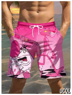 Vyriniai šortai, laisvas kirpimas, šiek tiek ištemptas, poliesterio pluoštas, Vasaros 2025