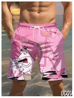 Vyriniai šortai, laisvas kirpimas, šiek tiek ištemptas, poliesterio pluoštas, Vasaros 2025