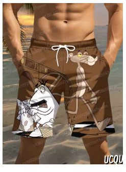 Vyriniai šortai, laisvas kirpimas, šiek tiek ištemptas, poliesterio pluoštas, Vasaros 2025