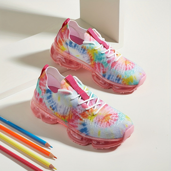 Момичешки леки дишащи маратонки без връзки от велур Nubuck, есенен модел за деца 4–6 години