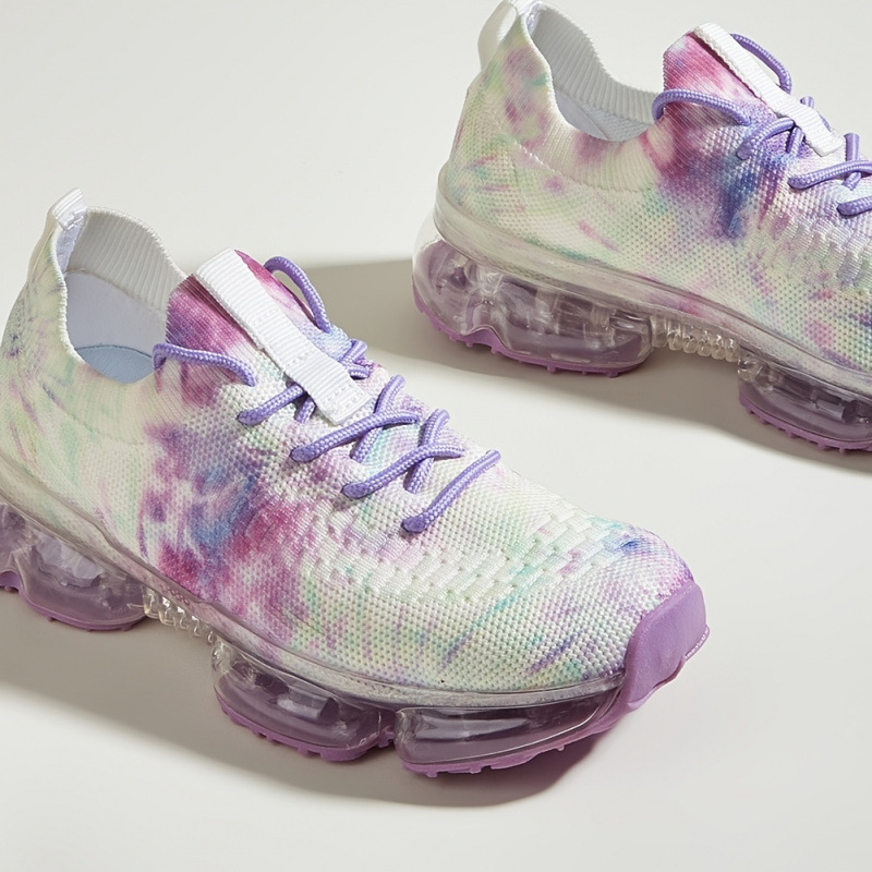 Момичешки леки дишащи маратонки без връзки от велур Nubuck, есенен модел за деца 4–6 години