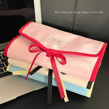 Φορητή τσάντα αποθήκευσης κοσμημάτων - τύπου τσάντας χεριού, αναδιπλούμενη, πολυεστέρας, μοντέρνος μινιμαλιστικός σχεδιασμός