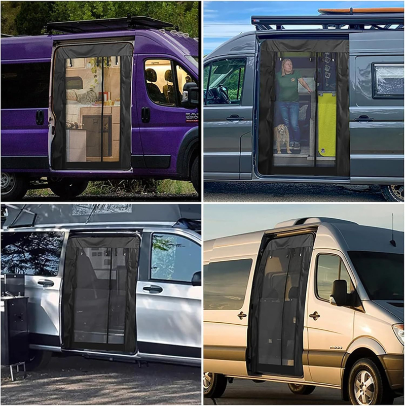 Κουρτίνα πόρτας RV – διχτυωτή πόρτα κατά των κουνουπιών, μοντέρνο μινιμαλιστικό στυλ, απλό μοτίβο