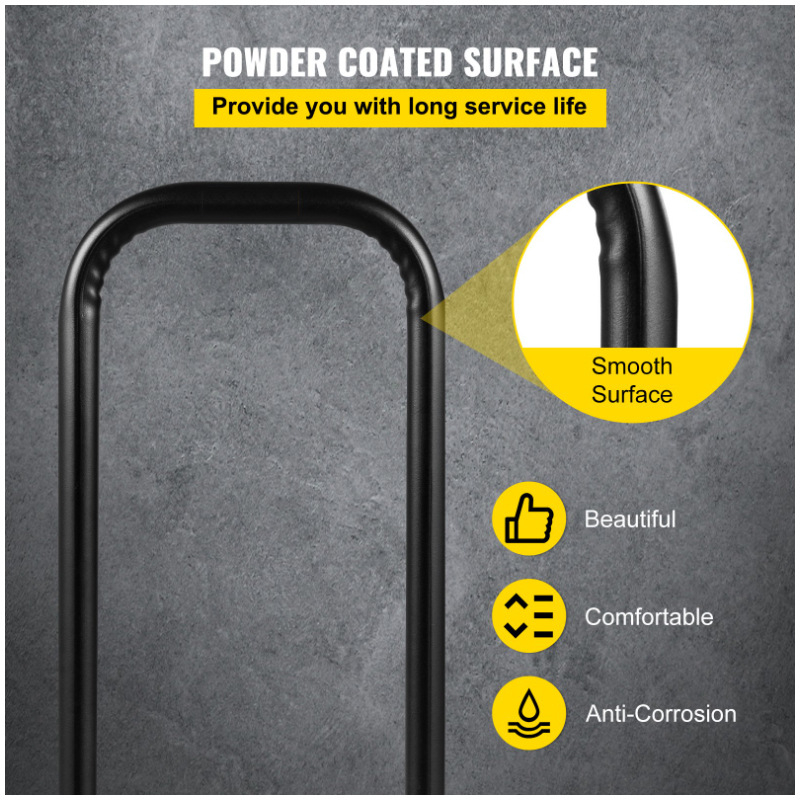 Mâner de sprijin pentru cărucior plat, din fier, marca HY, pentru aplicații pe platforma căruciorului