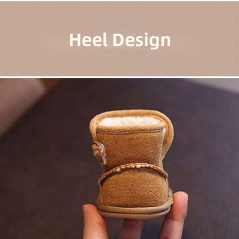 Cipele za bebu za prvi korak – gornji dio od pamuka, potplat od pamuka, zima, 6–12 mjeseci, minimalistički stil