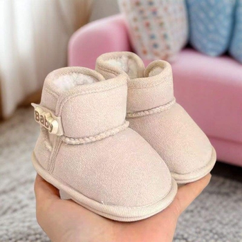 Cipele za bebu za prvi korak – gornji dio od pamuka, potplat od pamuka, zima, 6–12 mjeseci, minimalistički stil