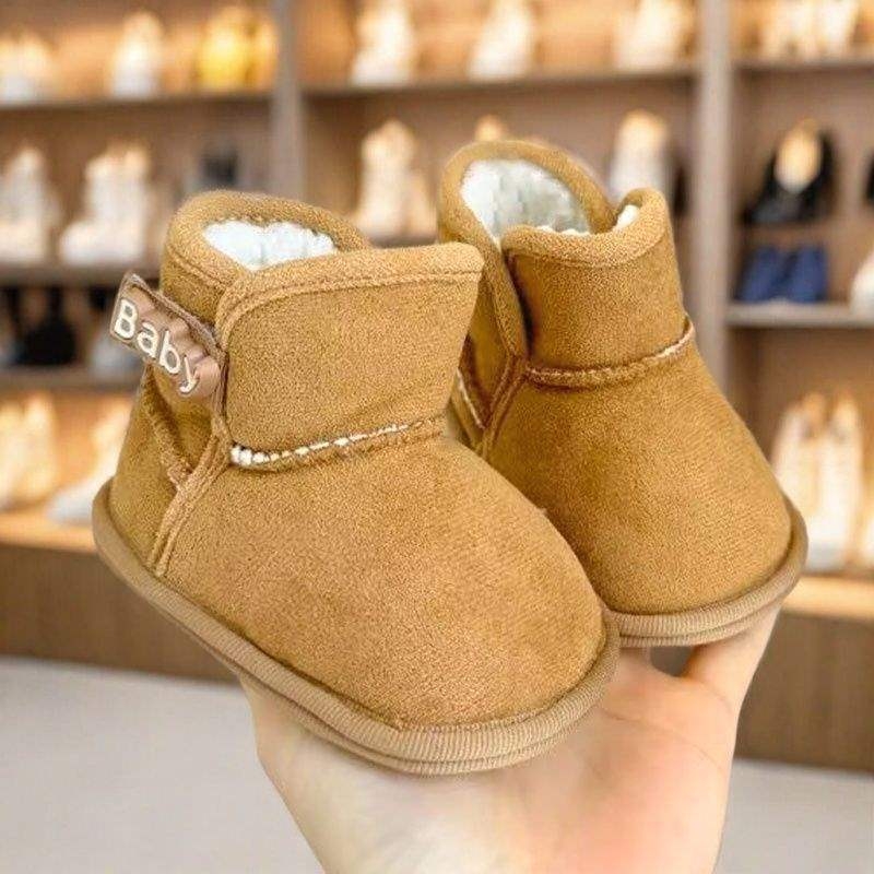 Cipele za bebu za prvi korak – gornji dio od pamuka, potplat od pamuka, zima, 6–12 mjeseci, minimalistički stil