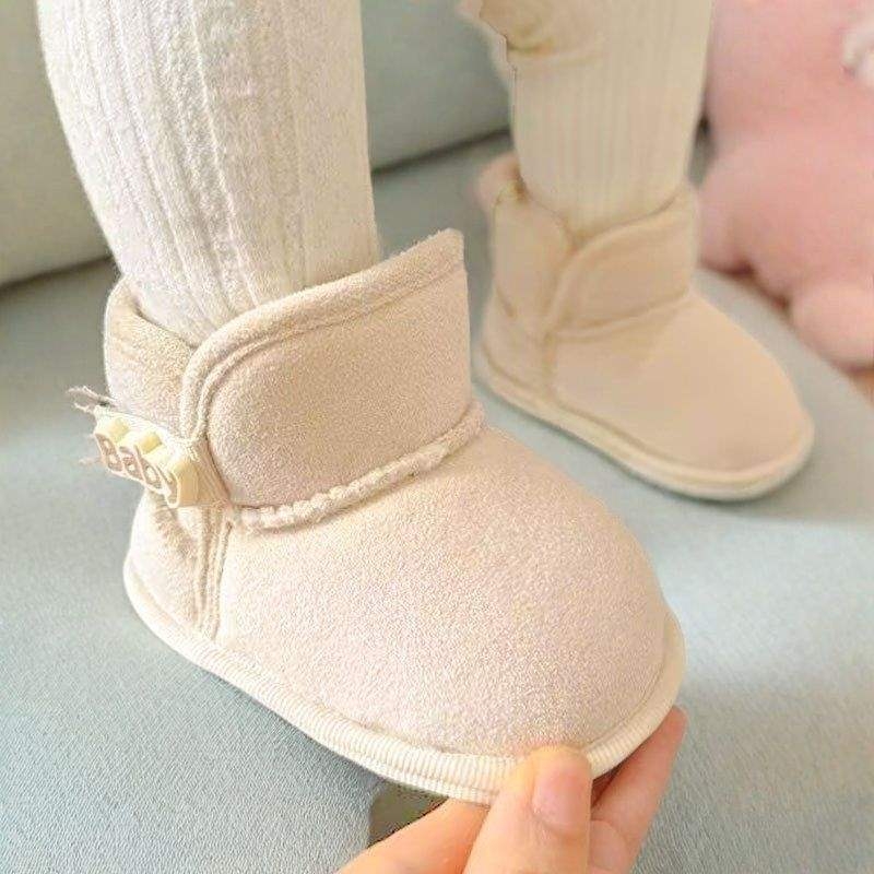 Cipele za bebu za prvi korak – gornji dio od pamuka, potplat od pamuka, zima, 6–12 mjeseci, minimalistički stil