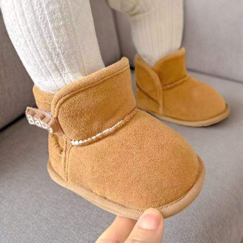 Cipele za bebu za prvi korak – gornji dio od pamuka, potplat od pamuka, zima, 6–12 mjeseci, minimalistički stil