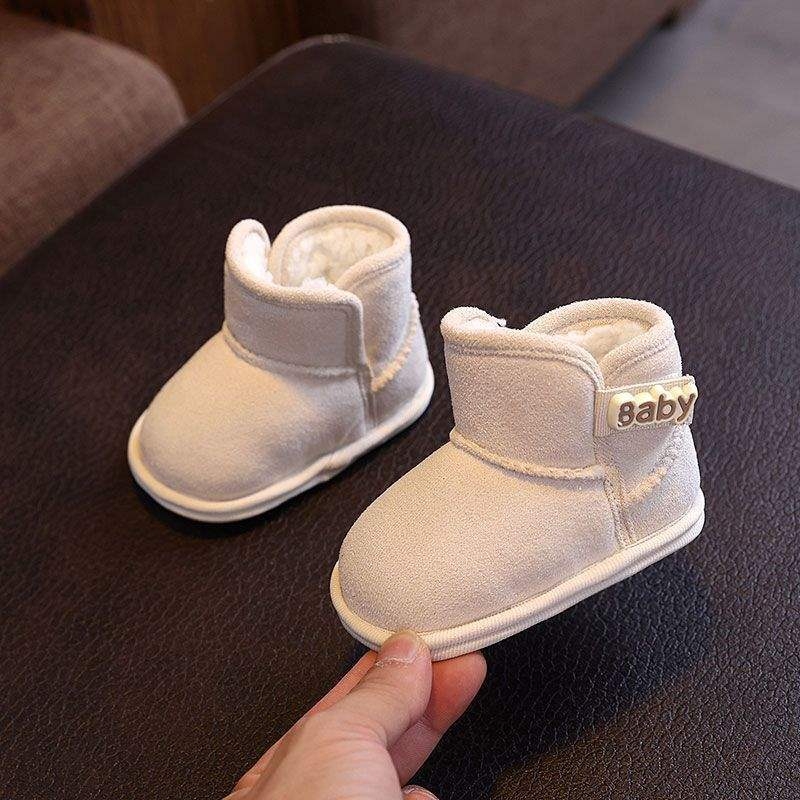 Cipele za bebu za prvi korak – gornji dio od pamuka, potplat od pamuka, zima, 6–12 mjeseci, minimalistički stil