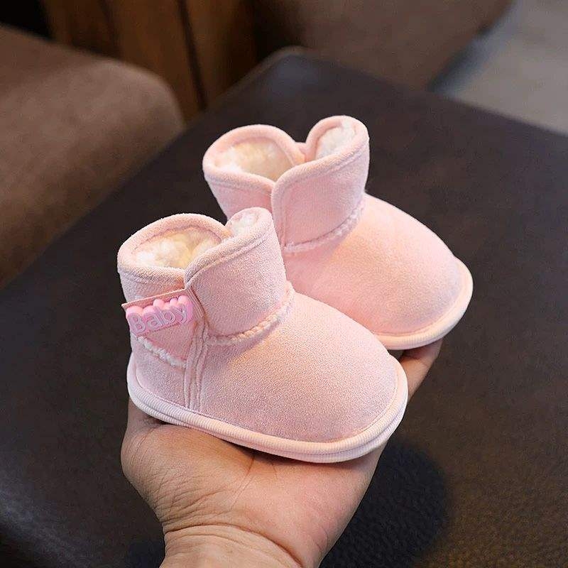 Cipele za bebu za prvi korak – gornji dio od pamuka, potplat od pamuka, zima, 6–12 mjeseci, minimalistički stil