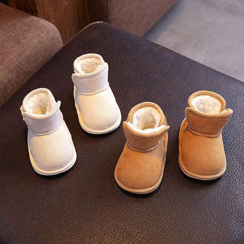 Cipele za bebu za prvi korak – gornji dio od pamuka, potplat od pamuka, zima, 6–12 mjeseci, minimalistički stil