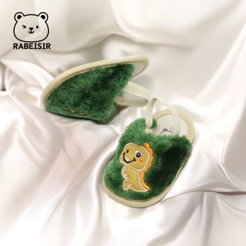 Dječje papuče za prve korake s mekom potplatom, prozračni materijal, protuklizna potplata, elastična traka za gležanj, karikatura uzorak