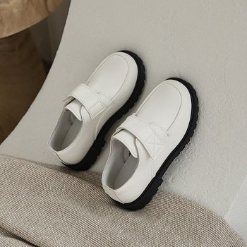 Детски кожени обувки, синтетична кожа, унисекс, за деца 7–12 г, елегантен стил за ежедневието.