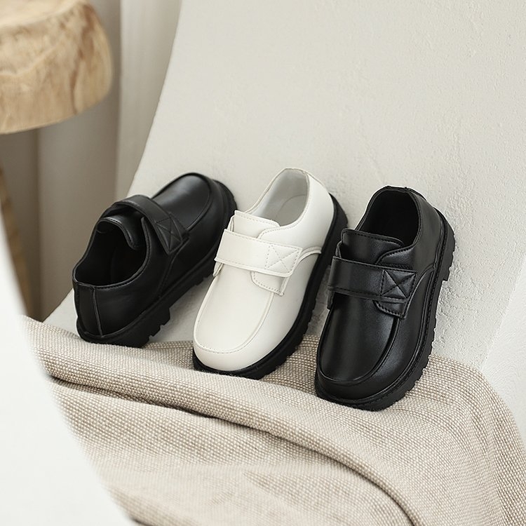 Детски кожени обувки, синтетична кожа, унисекс, за деца 7–12 г, елегантен стил за ежедневието.